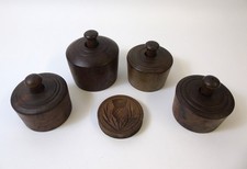 Collection of 5 Antique Treen