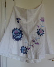 Monsoon White Linen Cotton