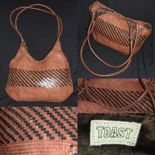 TOAST LEATHER WEAVE SHOULDER