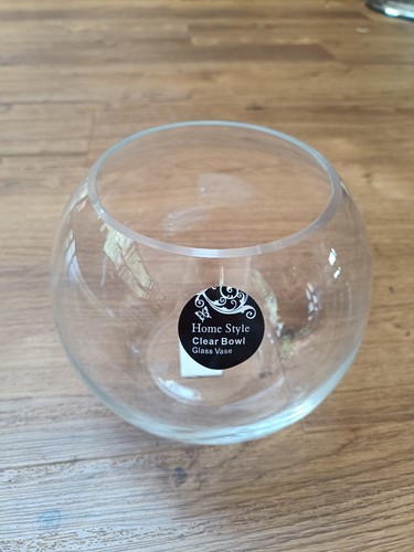 18cm round glass - bowl,, wedding