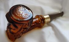 Avon Spicy Pipe With Face After Shave Lotion Bottle Empty Avon Cosmetic Glass