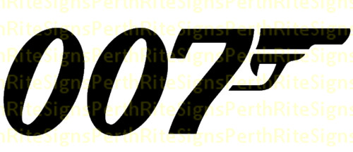 James bond 007 sticker - james,
