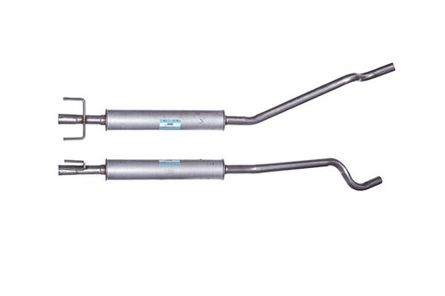 Exhaust silencer centre - centre, pipe