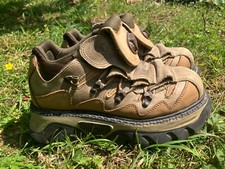 Gordon Jack platform Trainers RARE Vintage 90s 00s. Brown leather. 8 UK/ 42 EU