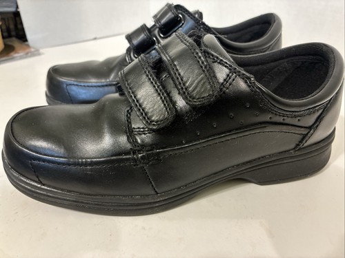 Scholls mens black leather - black,
