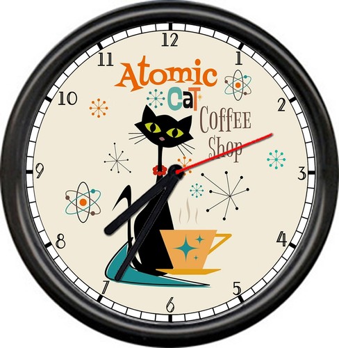 Atomic cat retro coffee - cat, shop