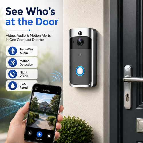 Wireless video doorbell - wireless,