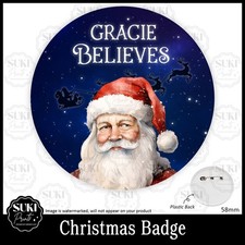 Santa Badge. Believe Badge. I Believe In Santa Badge. Christmas Eve Box Filler