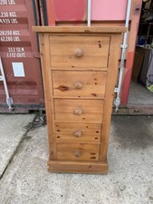 Large Solid Pine Tallboy Chest