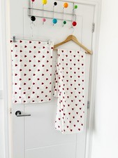 IKEA White Red Heart Print