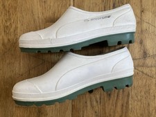 Mens Womens White Dunlop Wellingtons Wellies Garden Clog Waterproof Shoes 4 EU37