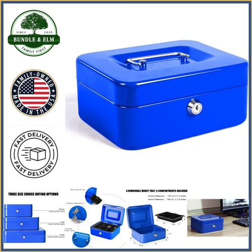 Portable cash box with - cash,