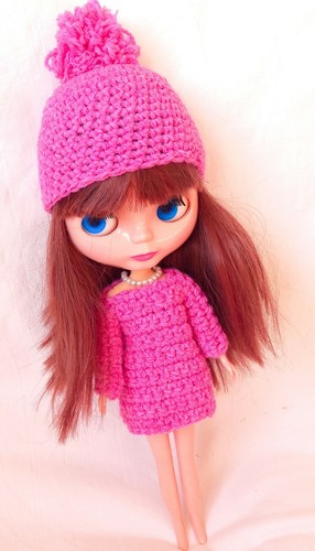 Jumper dress and - hat, for
