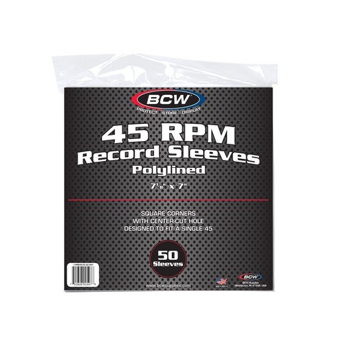 Bcw rpm record sleeves - rpm,