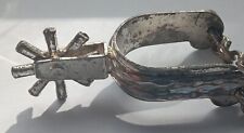 VINTAGE Olde Metal Keyring Key American Cowboy Horse Boot Spur Wheel SPUR Spurs 
