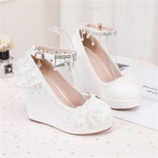Lady Women Round Toe Wedge