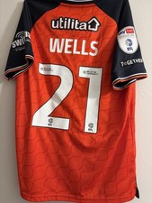 Match Worn Luton Town Home Shirt 2025/2026 Nahki Wells