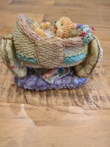 Baby bear wicker crib - a,