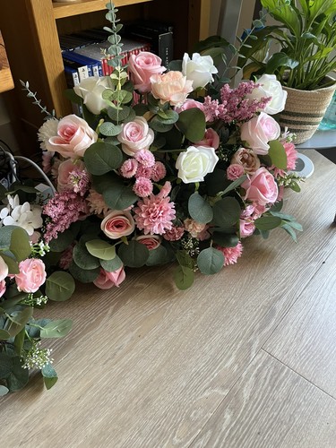 Wedding aisle florals - florals, faux
