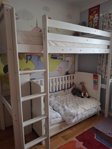 Used wooden loft - used, with