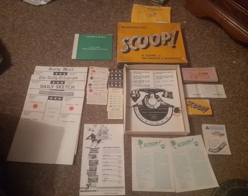 Scoop board game - board,