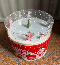 VGC MARKS & SPENCER Christmas 2022 ICE SKATING PERCY PIG MUSICAL Biscuit Tin