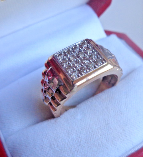 Gents gold diamond - gold, 9ct