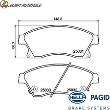 Brake pad set disc brake 8 DB