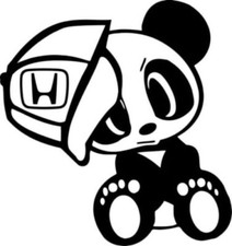 Honda Logo Panda Vinyl Decal