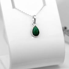 Pear Cut Lab Created Emerald