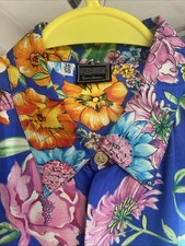 Versace Versus Versace Silk Shirt Men's Size L Made In Italy