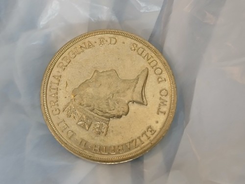 1989 pound coin - pound, tercentenary