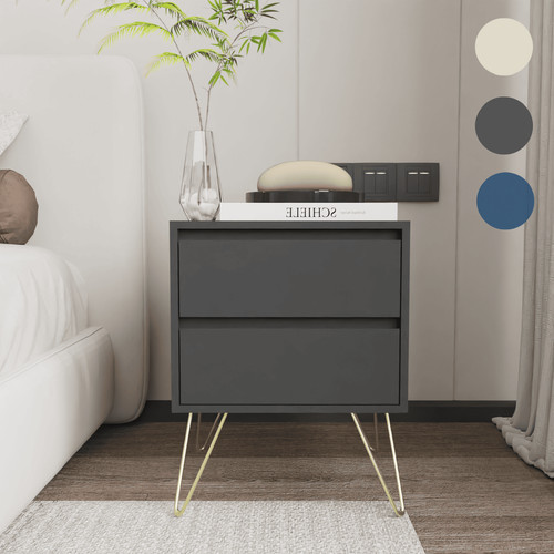 Modern drawers bedside table - modern, 3