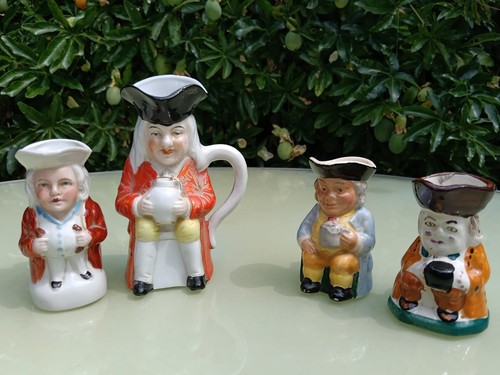 Vintage toby character - toby, jugs