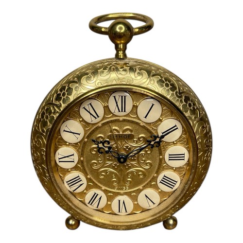 Imhof swiss hand wind brass - swiss, hand-wind
