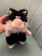 Baggiz Powell Plush Pencil Case Black & White Pussy Cat Pen Bag Kitten