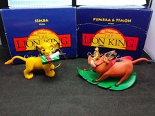 Pumbaa & Timon, Simba Lion King Disney Grolier Christmas Decorations. Bs11