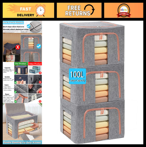 Extra large foldable storage - large,