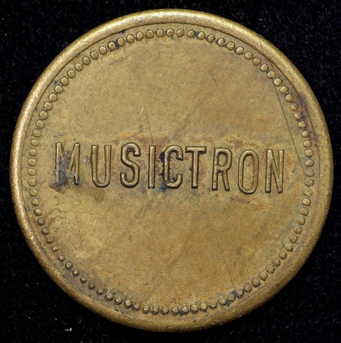 Old jukebox tokens musictron - jukebox,