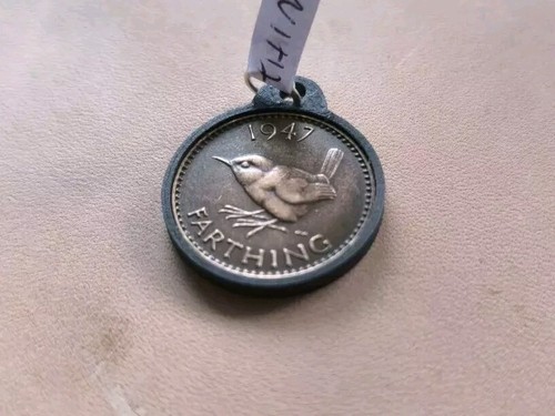 1947 farthing coin pendant - 1947,