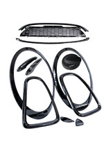 For MINI R56 Cooper S JCW Full DeChrome Gloss Black Out Kit Covers KillAllChrome