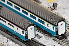 Jouef InterCity Mk3 Coaches x2 M11017 Open 1st W40301 Buffet BR Blue Grey OO