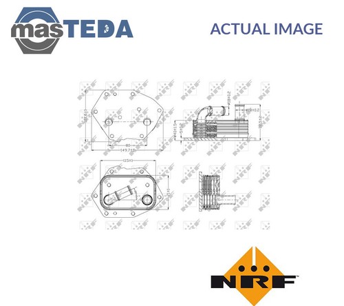 31313 engine oil cooler nrf - cooler,