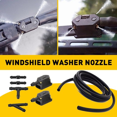 Black windscreen washer jet - black,