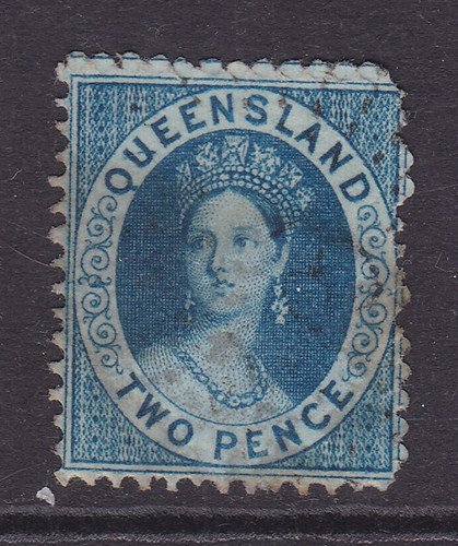 Queensland superb 1868 2d - superb,