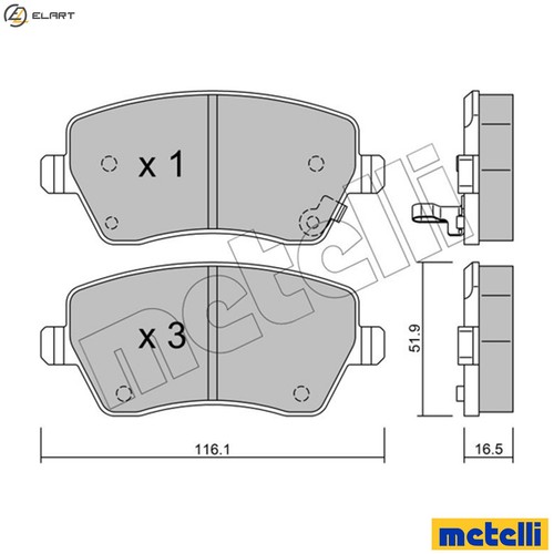 Brake pad set - brake,