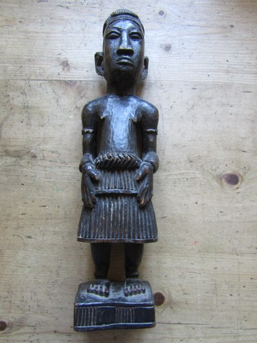 Vintage hand carved ebony wood - vintage,