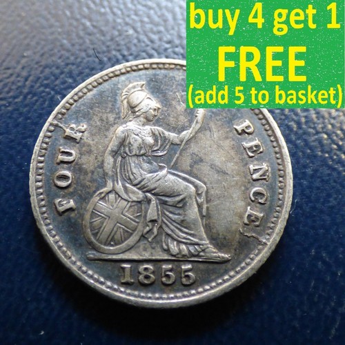 Queen victoria fourpence - victoria, fourpence/
