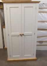 SHABBY CHIC PAINTED 2 DOOR WARDROBE BESPOKE SIZES COLOURS AVAILABLE- WHITE