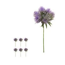 Artificial Spiked Thistle Succulent Stem Bundle 31cm/12 Inches Tall Purple